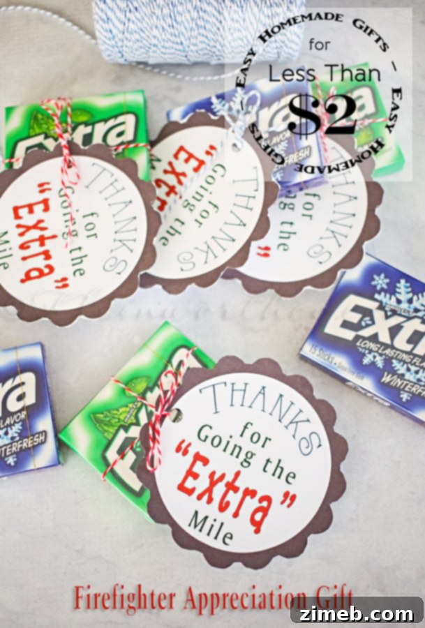 Above and Beyond: A Firefighter Appreciation Gift 5 Extra Gum Firefighter Gift Idea