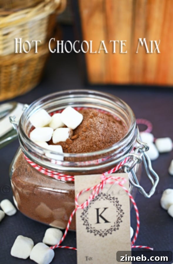 Above and Beyond: A Firefighter Appreciation Gift 7 Homemade Hot Chocolate Mix Gift