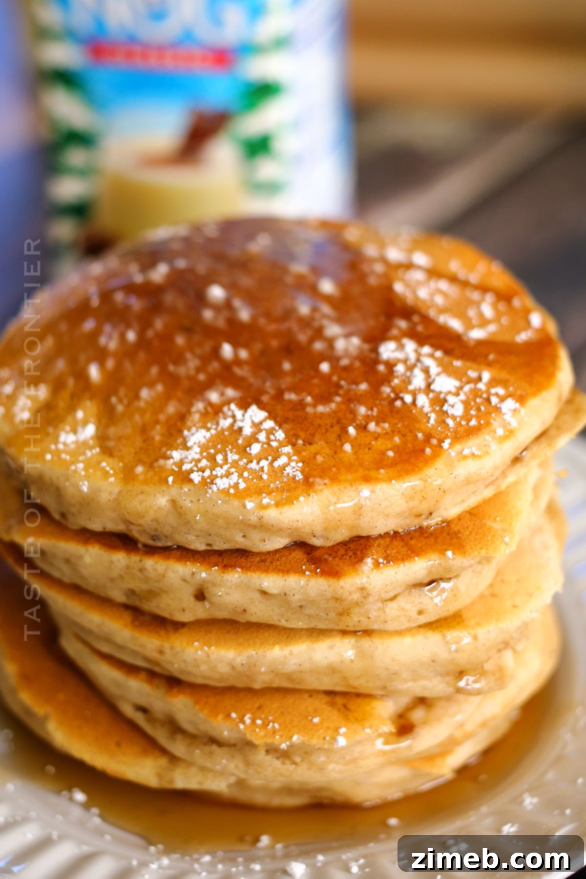 Festive Eggnog Flapjacks 7 how to make Eggnog Pancakes