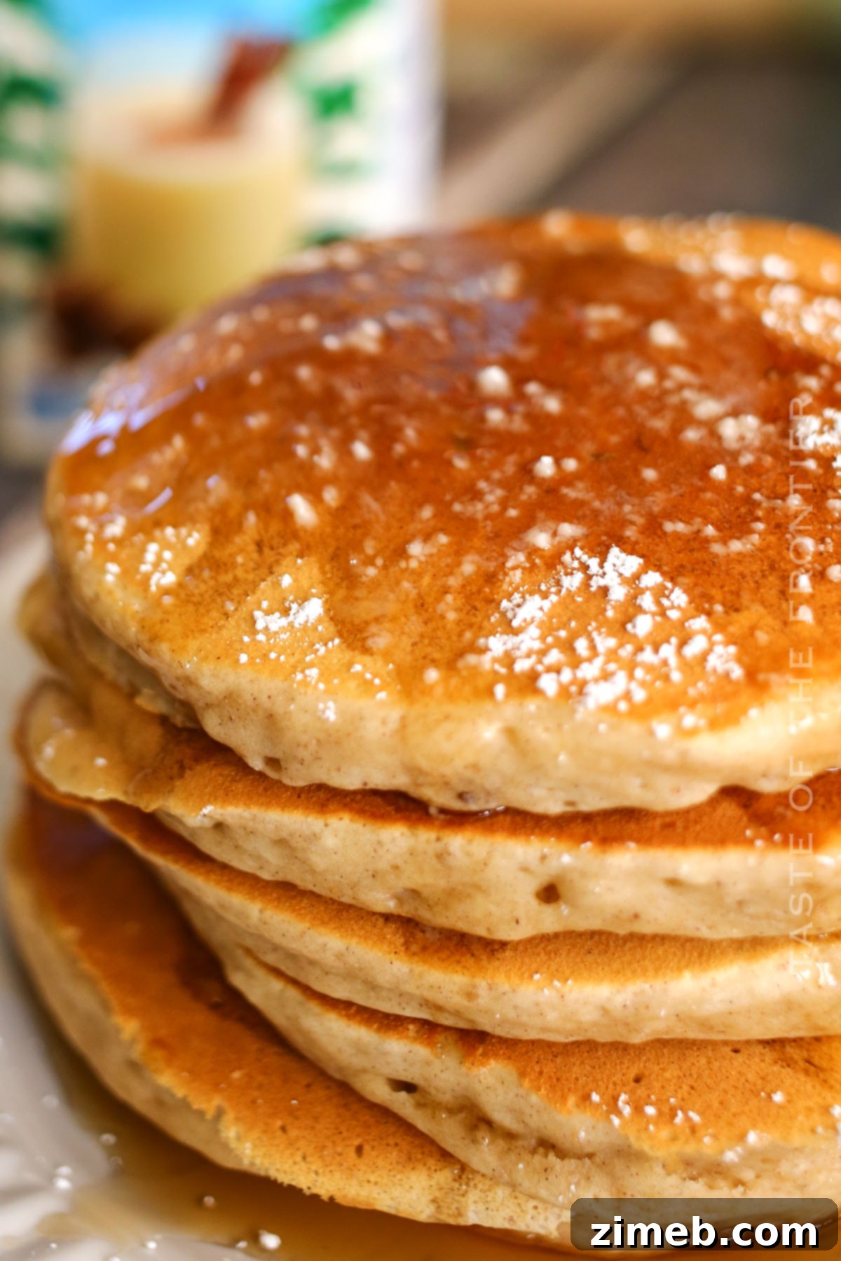 Festive Eggnog Flapjacks 8 holiday morning recipe