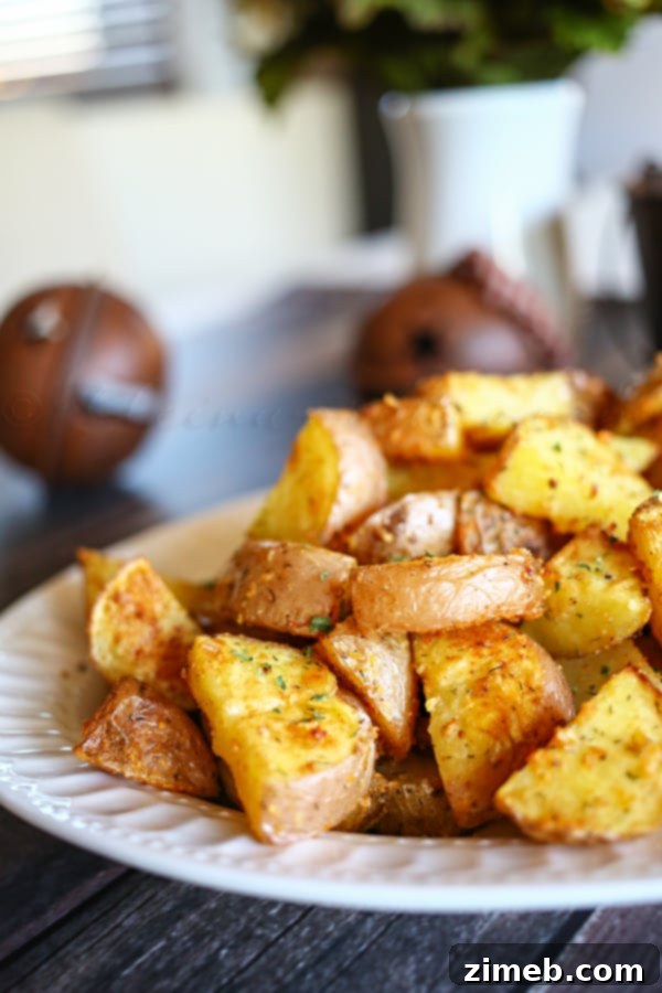 Effortless Oven Roasted Potatoes - perfectly golden and crispy