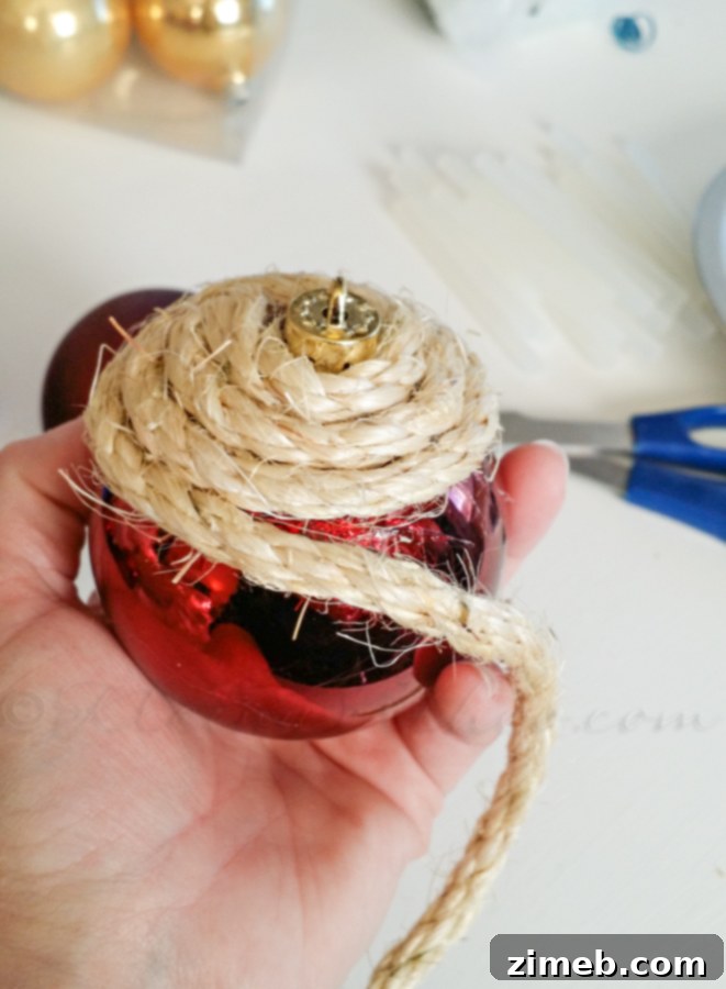 Wildcrafted Wonders 5 An array of freshly crafted DIY natural Christmas ornaments, showcasing various textures like woven rope, dried corn husks, and textured burlap, all ready for the tree