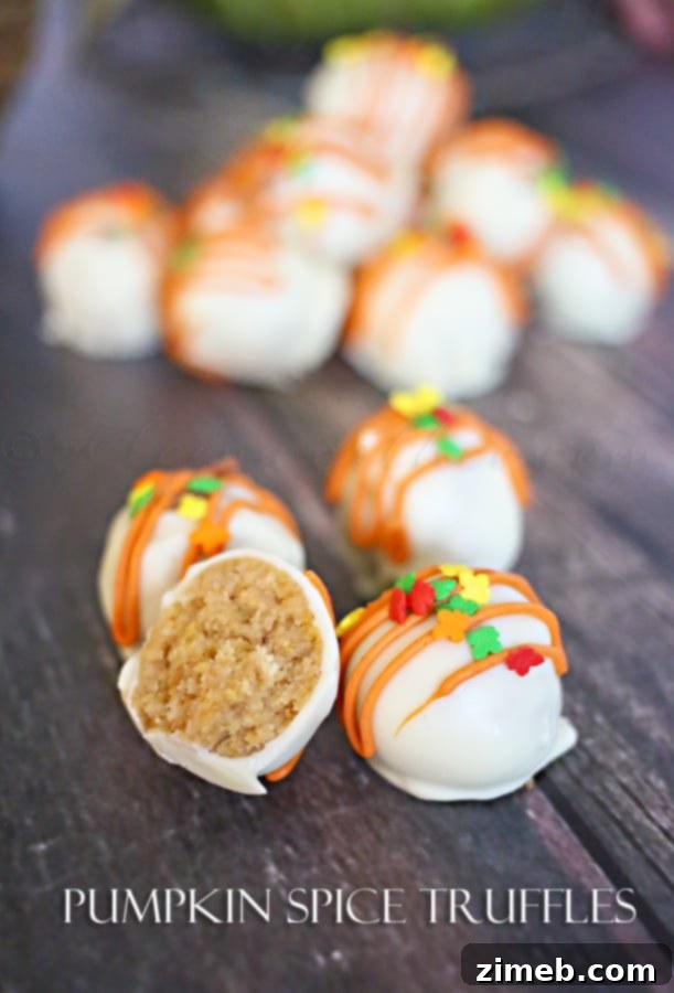 Pumpkin Spice Truffles holiday treats