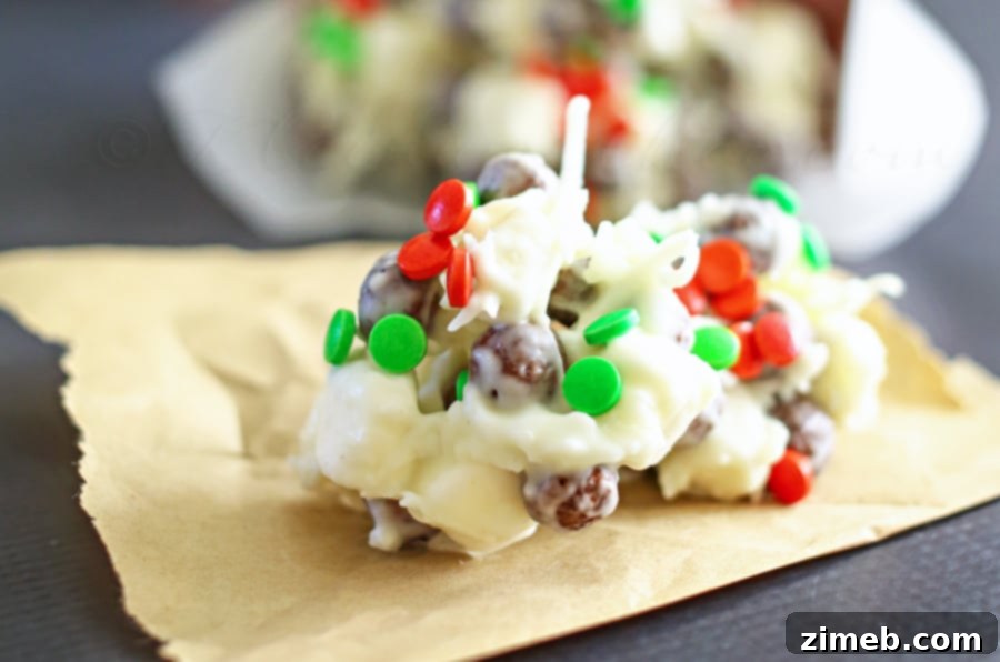 Festive Coconut Delights 3 Homemade Holiday Coco Clusters, quick festive snack