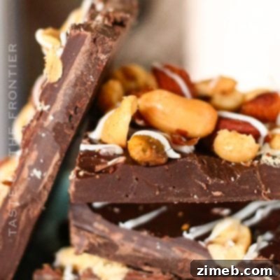 Chocolate Bark with Nuts - Recipe Card Image