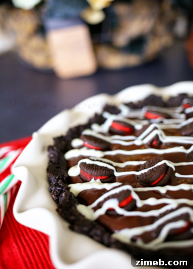 Peppermint Oreo Dream Pie 2 Candy Cane Oreo Pie - Rich and Decadent Holiday Treat