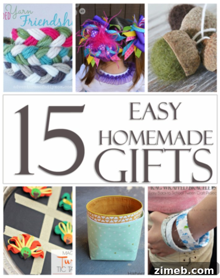15 Easy Homemade Gifts