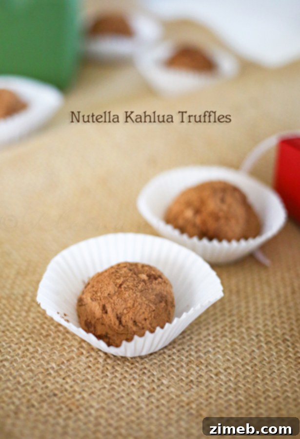 Cranberry Cheer Butter 7 Nutella Kahlua Truffles