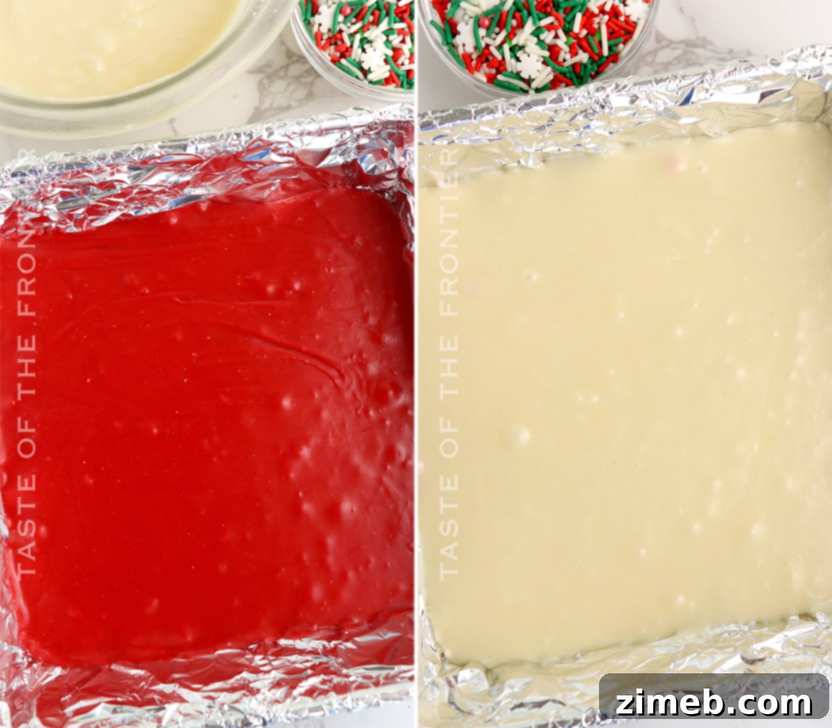 layers for microwave fudge