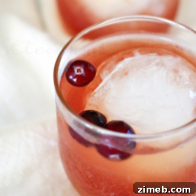 Crimson Ember 5 Cranberry Whiskey Cocktail