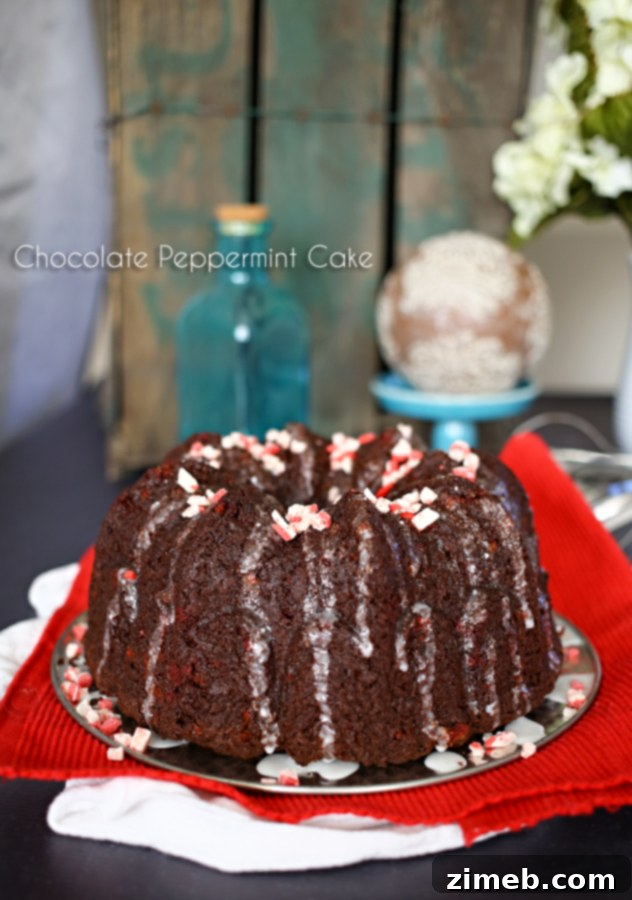 Chocolate Peppermint Bliss 4 Chocolate Peppermint Cake