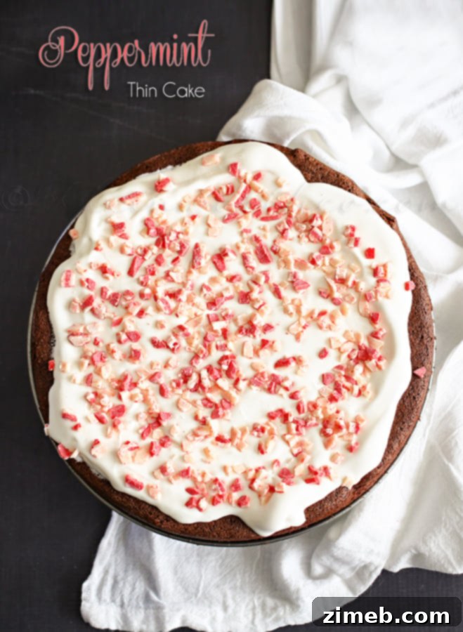 Chocolate Peppermint Bliss 5 Peppermint Thin Cake