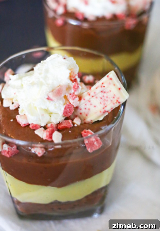 Refreshing Peppermint Pudding Cups 2 Peppermint Pudding Cups