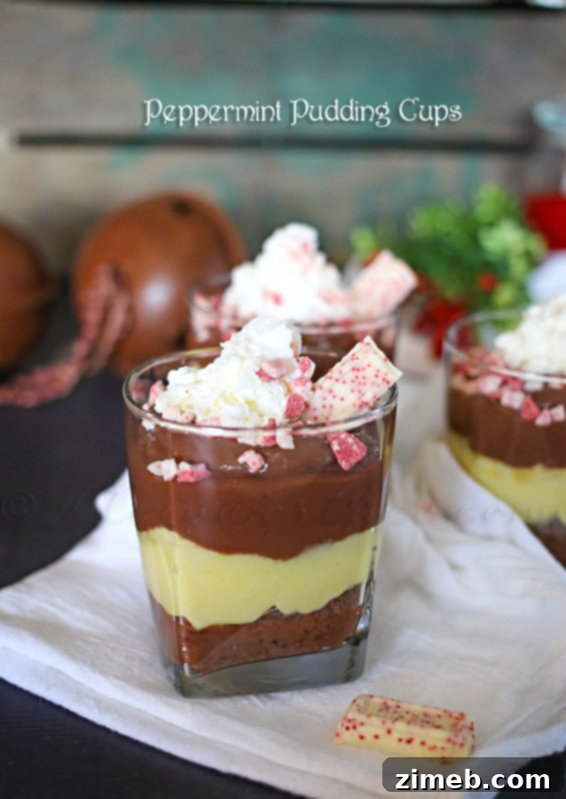 Refreshing Peppermint Pudding Cups 4 Peppermint Pudding Cups