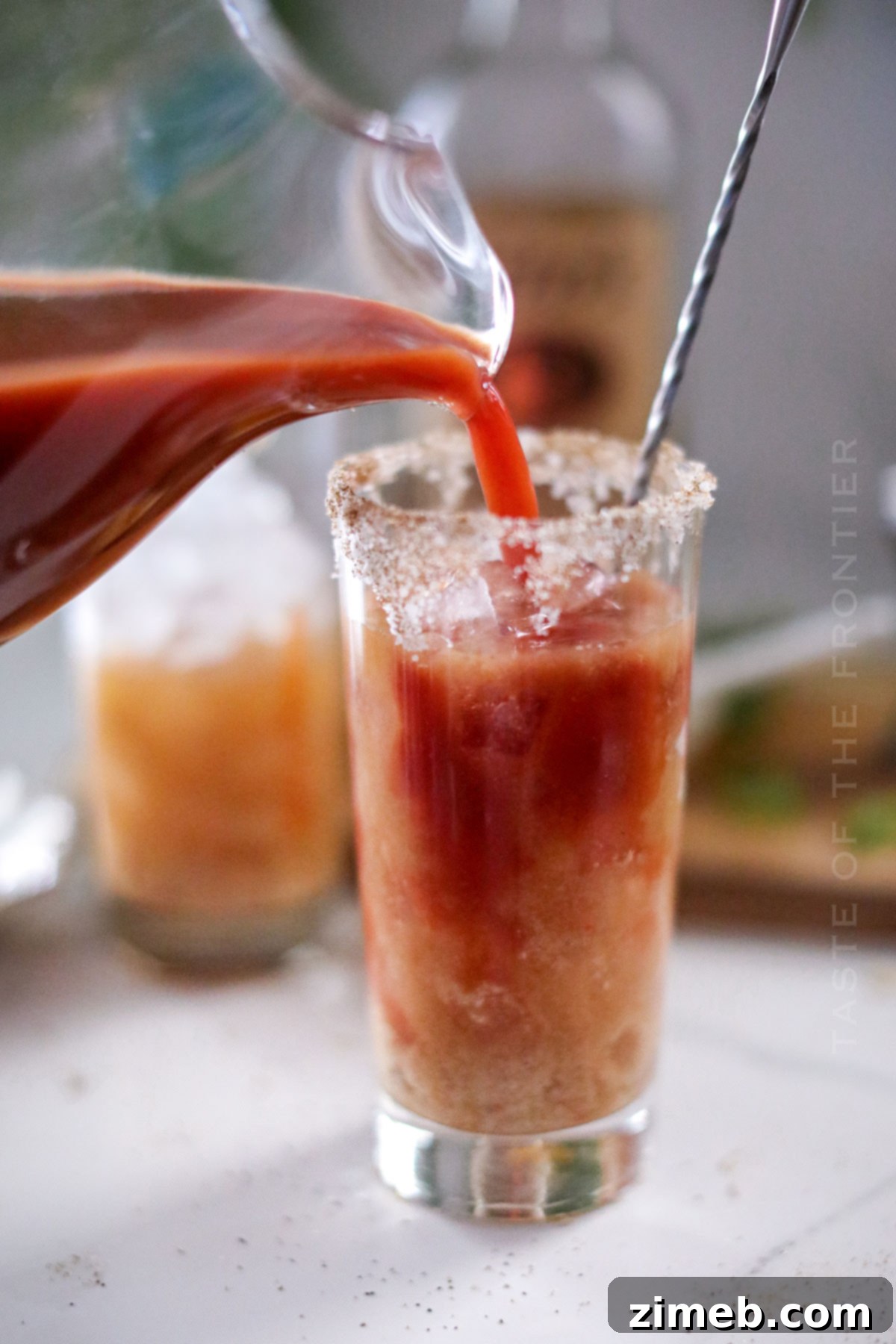 Crimson Reflection 8 how to make Bloody Mary Cocktail