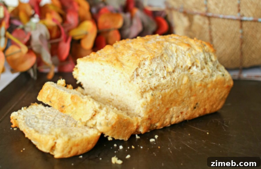 Cheddar & Chive Beer Bread Delicious Cheddar & Chive Beer Bread, perfect for pairing with soup