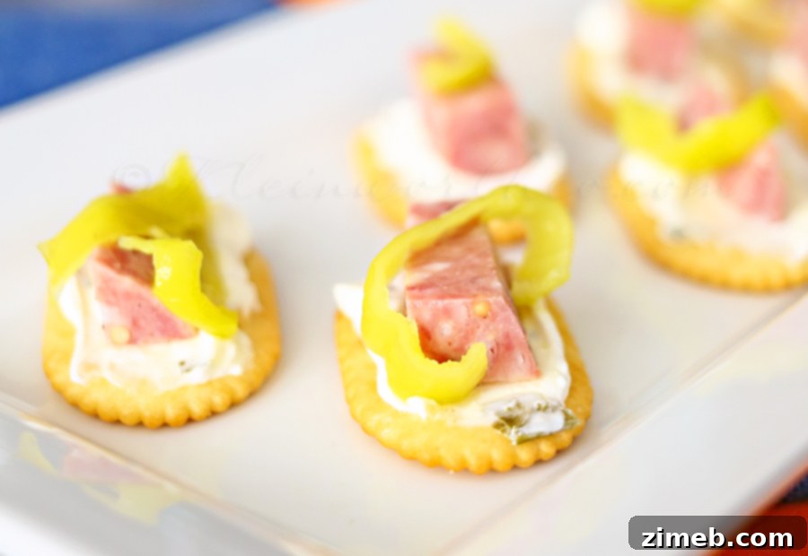 Spicy Salami and Peperoncini Bites 3 Peperoncini & Salami Appetizer