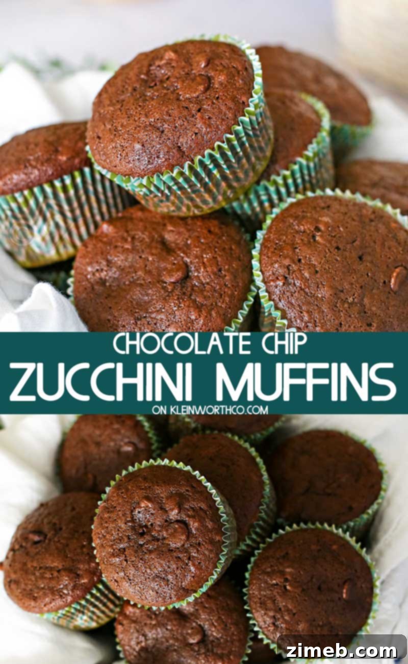Chocolate Zucchini Muffins