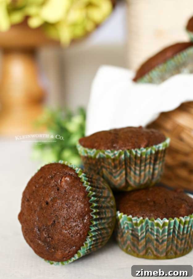 Chocolate Zucchini Muffins recipe