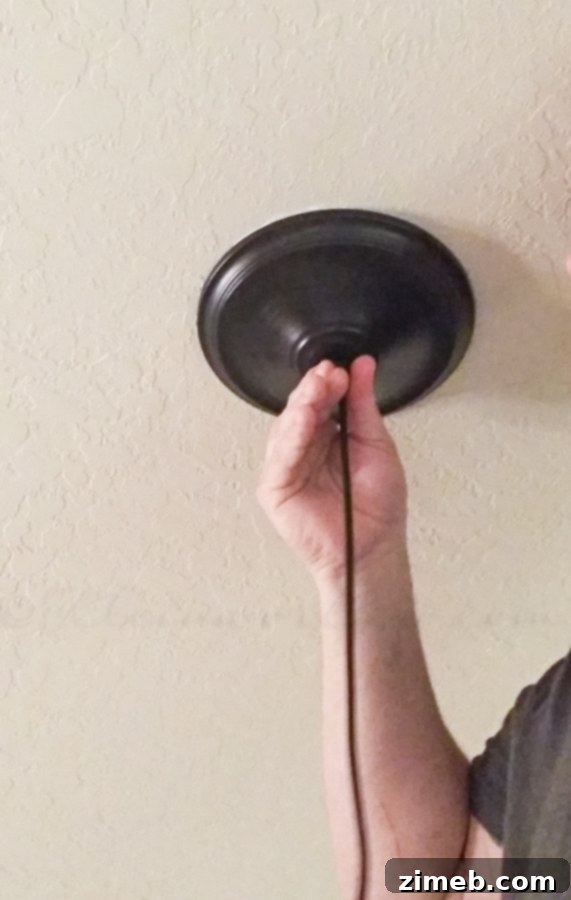 Easy Pendant Installation Screwing In New Pendant Light Converter