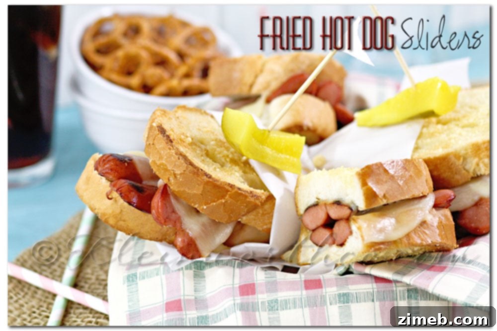 Fried Hot Dog Sliders, bite-sized and savory