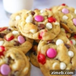 Valentine Chocolate Chip Cookies
