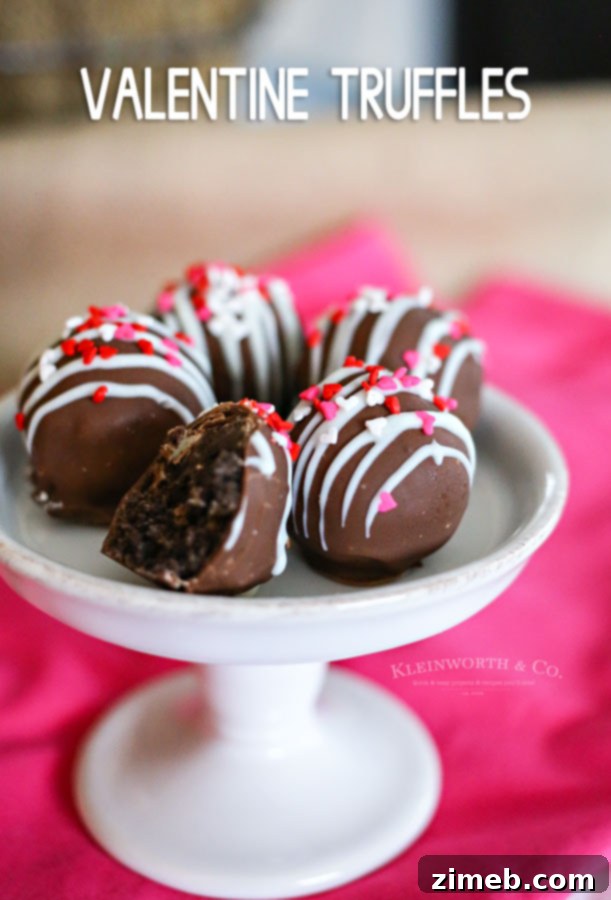 Sweetheart Oreo Truffle Kisses 13 An array of Valentine Oreo Truffles ready to be enjoyed