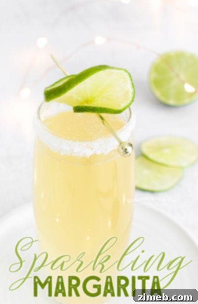 Frozen Brown Cow Sparkling Champagne Margarita