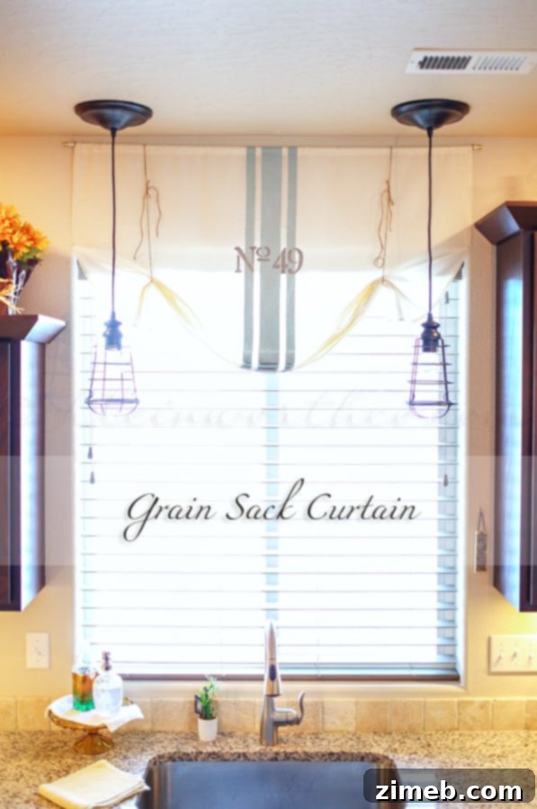 Grain Sack Curtain