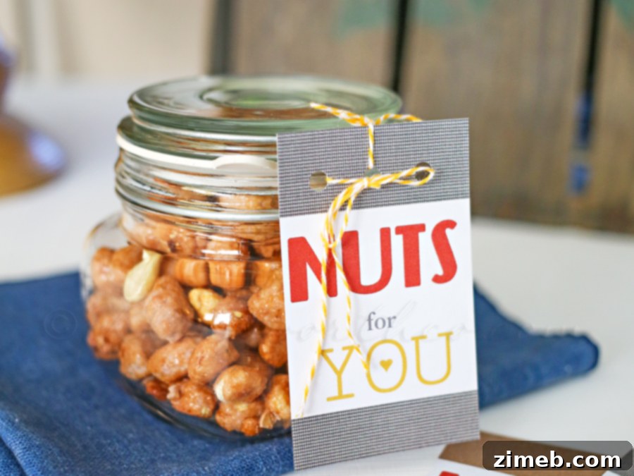 Nuts for You Valentine, Valentine Gifts for Him, Valentine Ideas