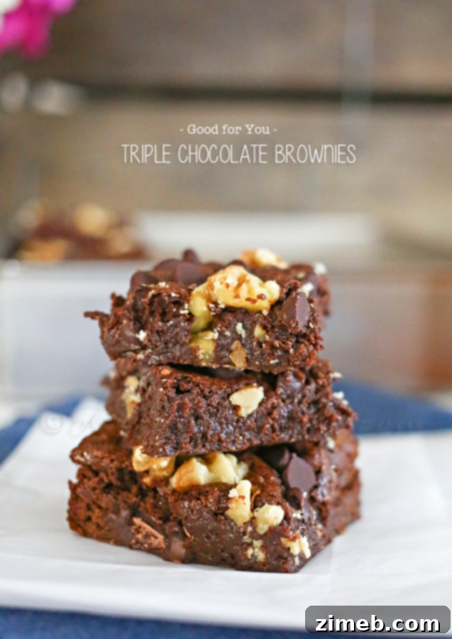 Triple Chocolate Brownies