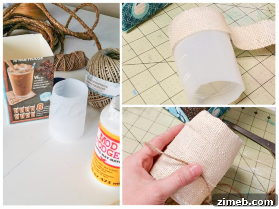 Coffee creamer bottles ready for DIY craft