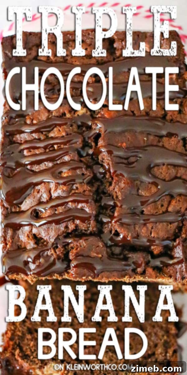 Triple Chocolate Banana Bread - Decadent and Easy Recipe