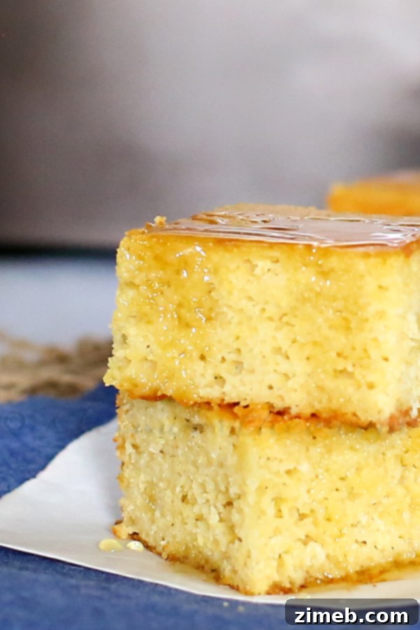 Homestyle Cornbread 3 Close-up of fluffy and moist Classic Cornbread slices