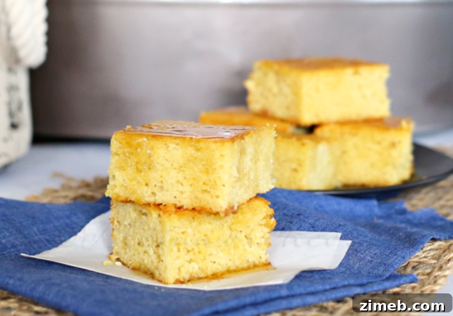 Homestyle Cornbread 4 Sweet Cornbread golden brown with a perfect crust
