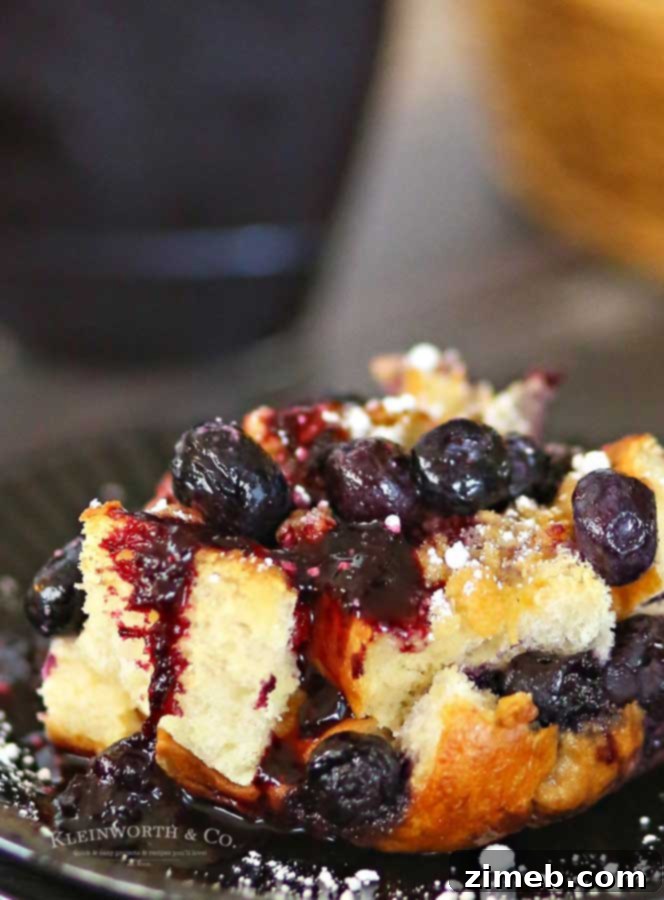 Blueberry French Toast Bake 4 how to make Blueberry Baked French Toast