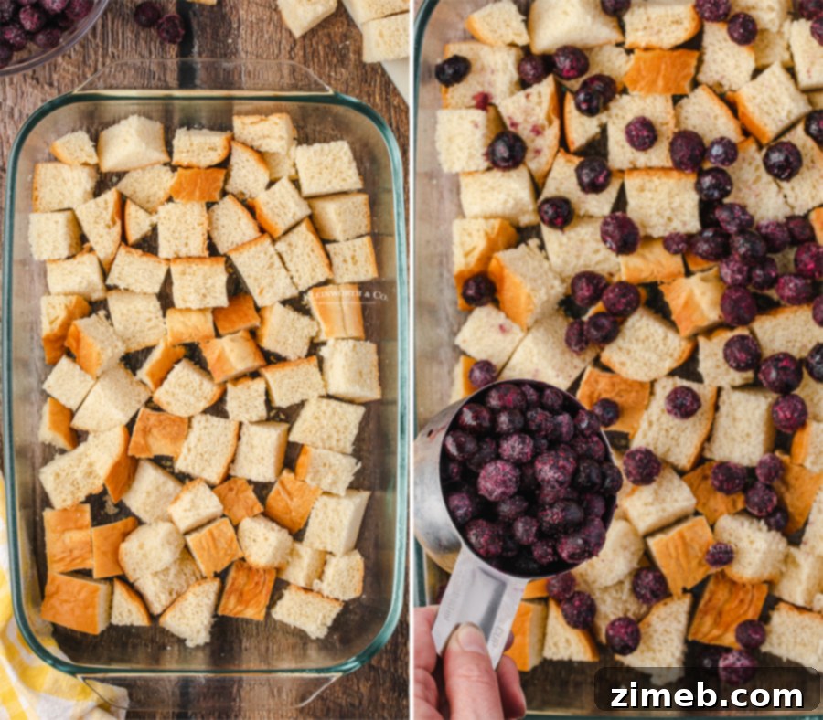 Blueberry French Toast Bake 6 how to make Blueberry Baked French Toast - 1