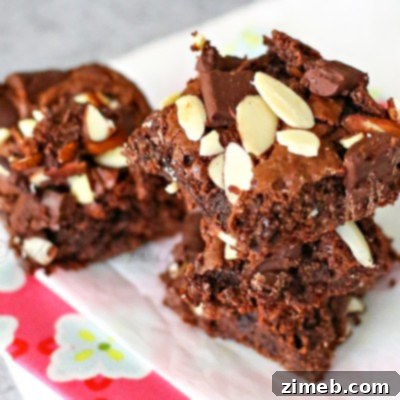 Chocolate Almond Cake Mix Bars