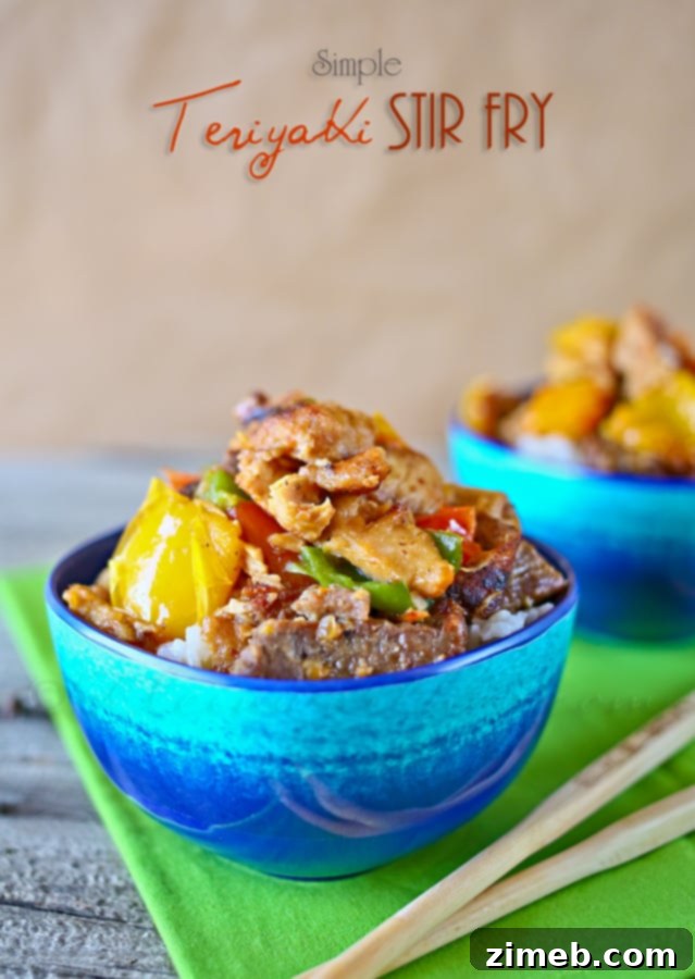 Fresh and vibrant Simple Teriyaki Stir Fry, a quick and healthy dinner option.