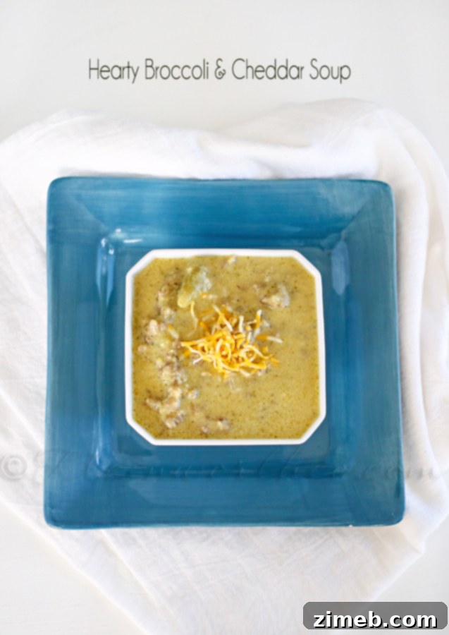 Hearty Broccoli Cheddar Soup : Easy Family Dinner Ideas