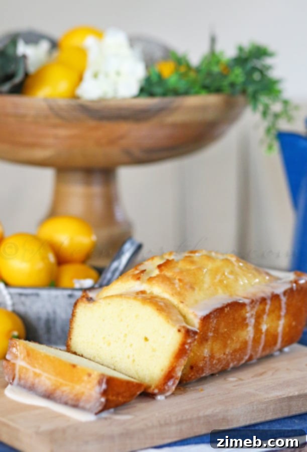 Sunshine Lemon Pound Cake 4 Slice of Lemon Pound Cake with glaze