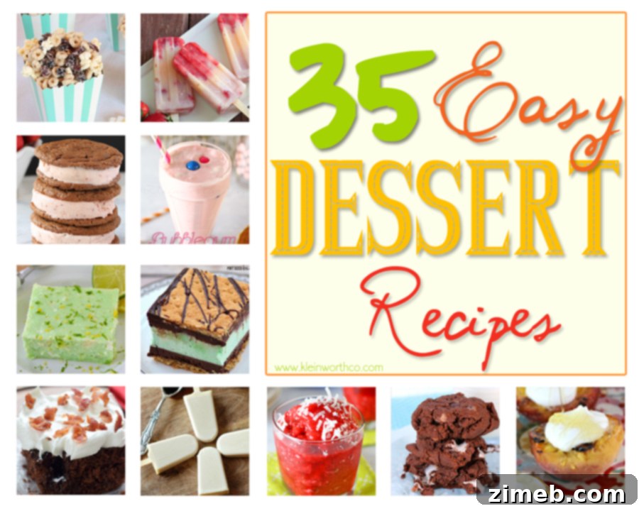 Quick Snack Packs 7 35 Easy Dessert Recipes - Simple and delightful sweet treats