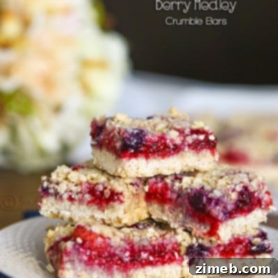 Berry Medley Crumble Bars