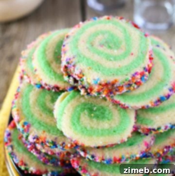 Kaleidoscope Pinwheels 12 rainbow cookies