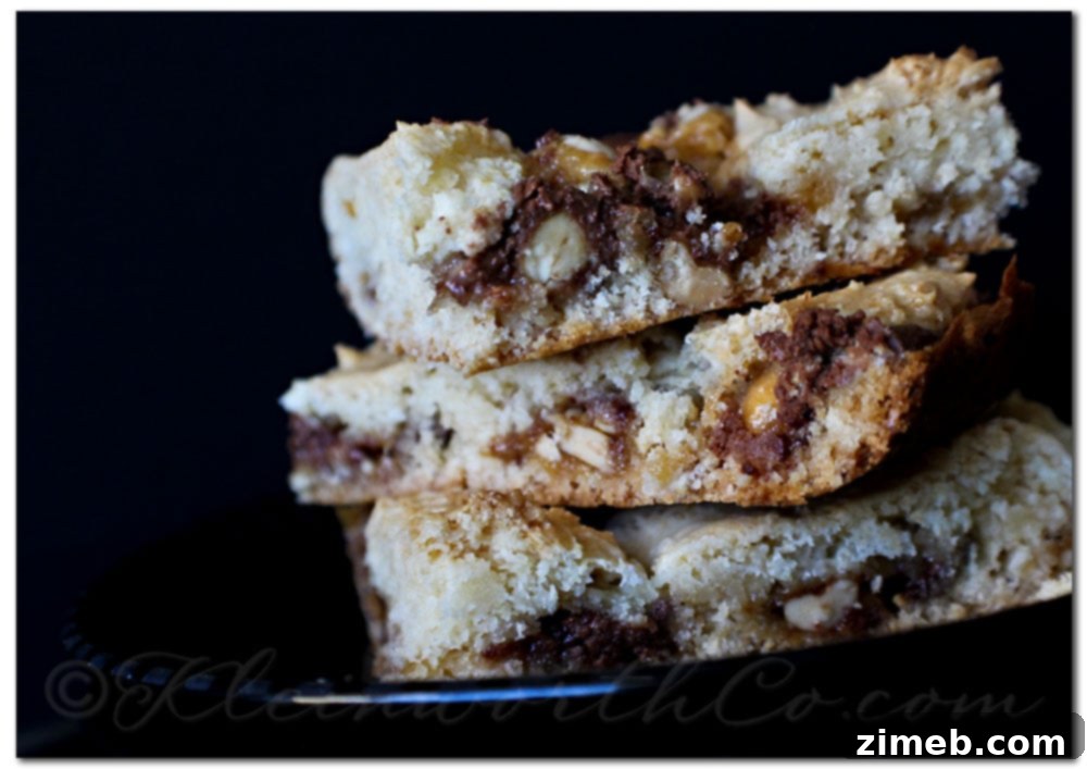 Decadent White Chocolate Macadamia Blondies 9 Snickers Cake Mix Bars