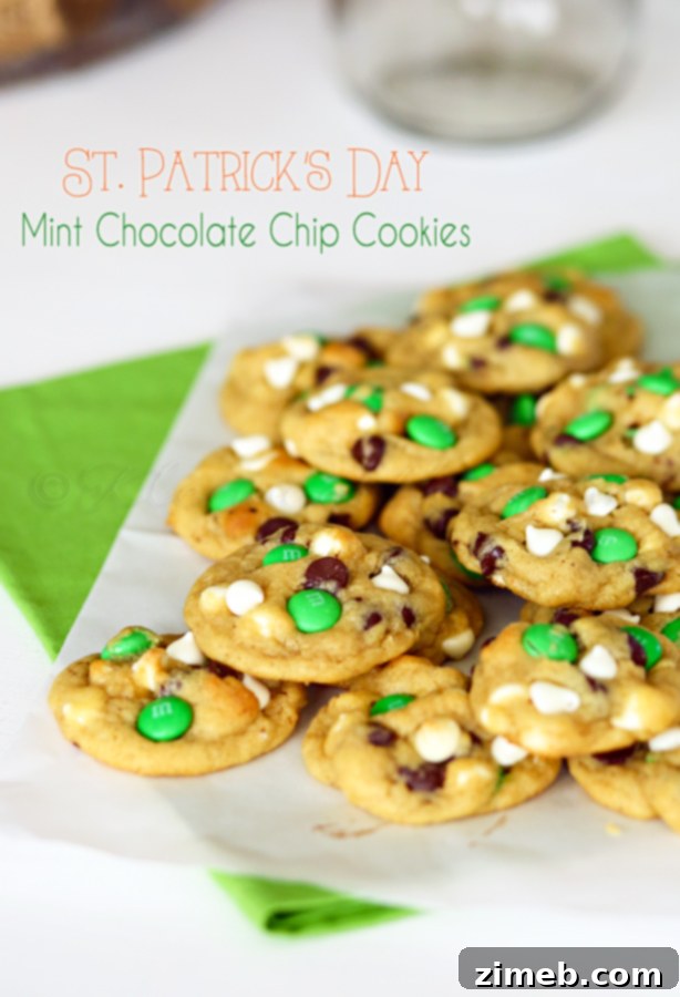 Emerald Isle Mint Chocolate Chip Cookies 17 St. Patrick's Day Mint Chocolate Chip Cookies