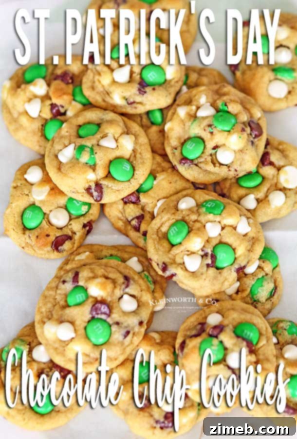 Emerald Isle Mint Chocolate Chip Cookies 18 St. Patrick’s Day Mint Chocolate Chip Cookies