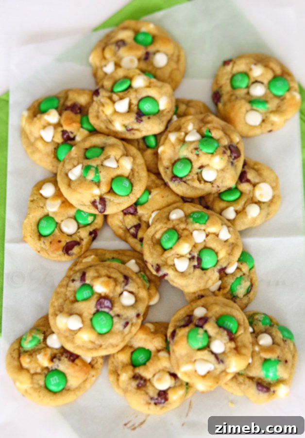 Emerald Isle Mint Chocolate Chip Cookies 3 St. Patrick's Day Mint Chocolate Chip Cookies