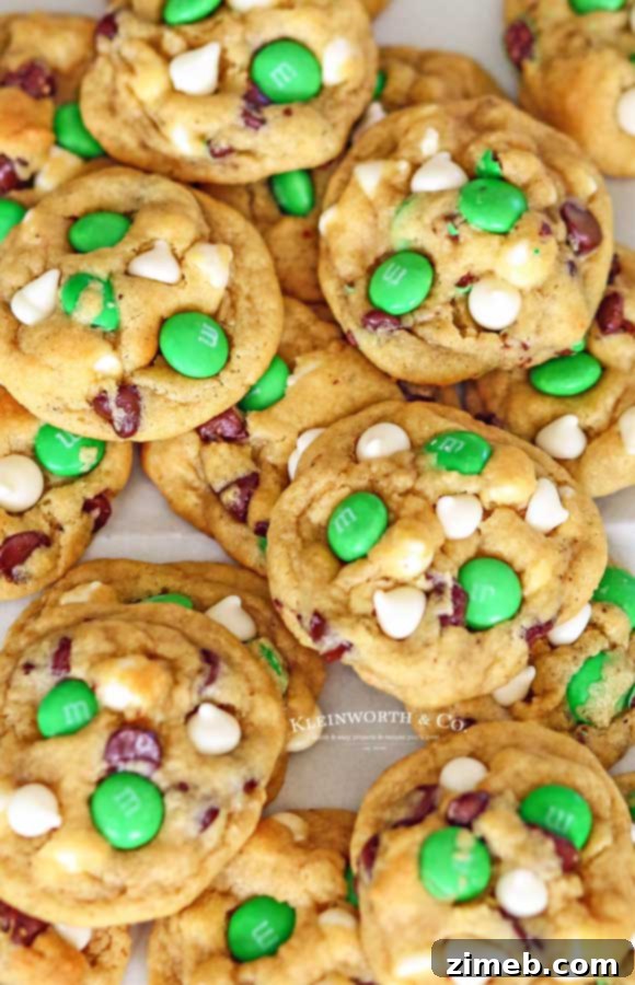 Emerald Isle Mint Chocolate Chip Cookies 4 Recipe for St. Patrick’s Day Mint Chocolate Chip Cookies
