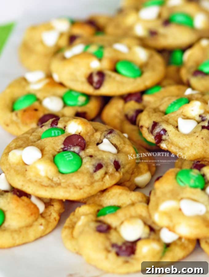 Emerald Isle Mint Chocolate Chip Cookies 5 Mint St. Patrick’s Day Mint Chocolate Chip Cookies